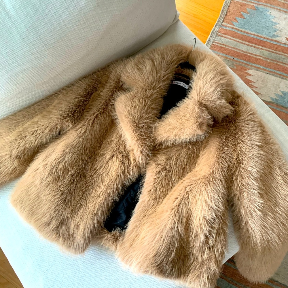 Stunning faux fur jacket size S